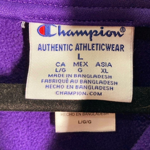 Athleticwear University of Washington Purple Sweatshirt/Jacket - sz. LG - Picture 4 of 7